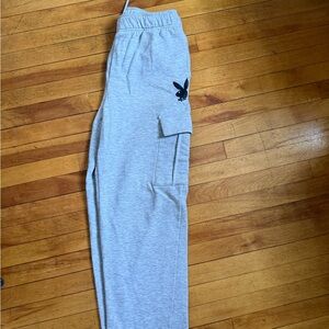 PLAYBOY Gray Lounge Pants with Black Label